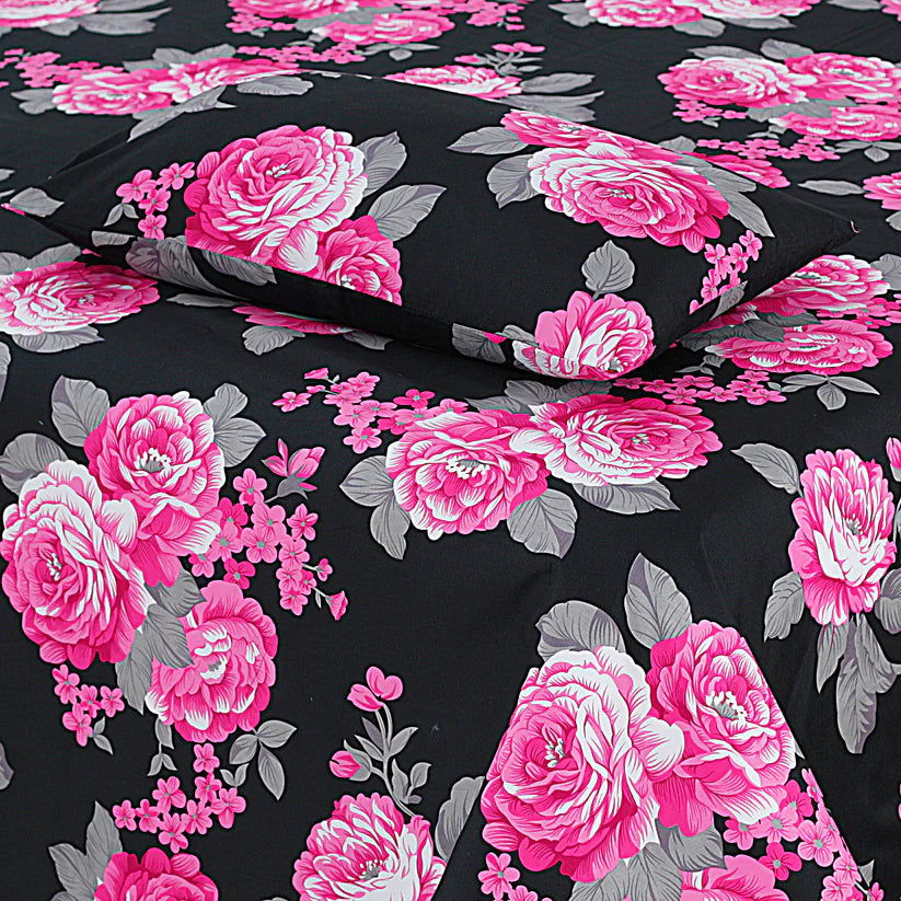 MICR-07 PREMIUM COTTON KING BEDSHEET 3 PCS