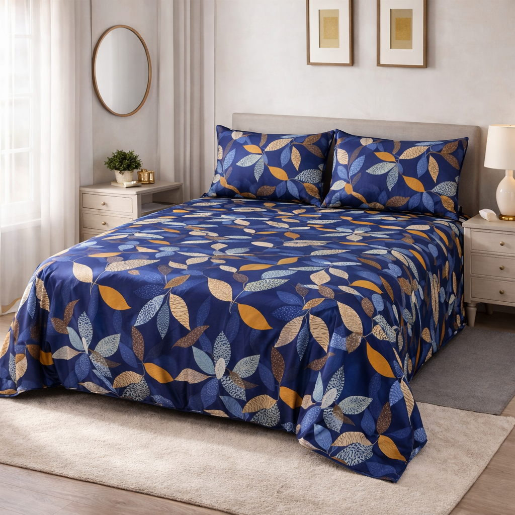 BOXI PREMIUM COTTON KING BEDSHEET 3 PCS
