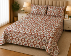 KELI PREMIUM PURE COTTON KING BEDSHEET 3 PCS