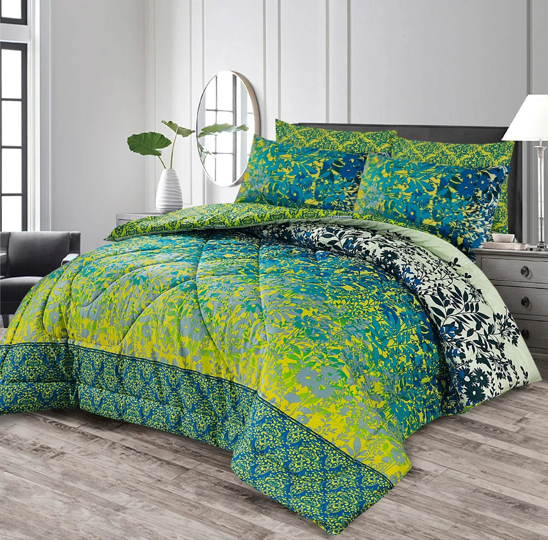 7 Pcs Comforter Set Nishat-1042 (Light Filling)