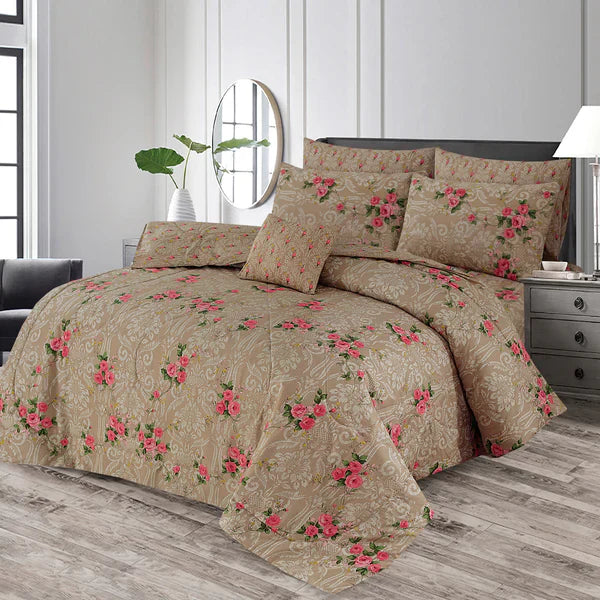 7 Pcs Comforter Set DZ-74 ( light weight filling )