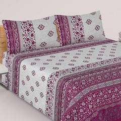 SAPHI-  PREMIUM COTTON KING BEDSHEET 3 PCS