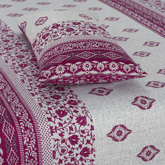 SAPHI-  PREMIUM COTTON KING BEDSHEET 3 PCS