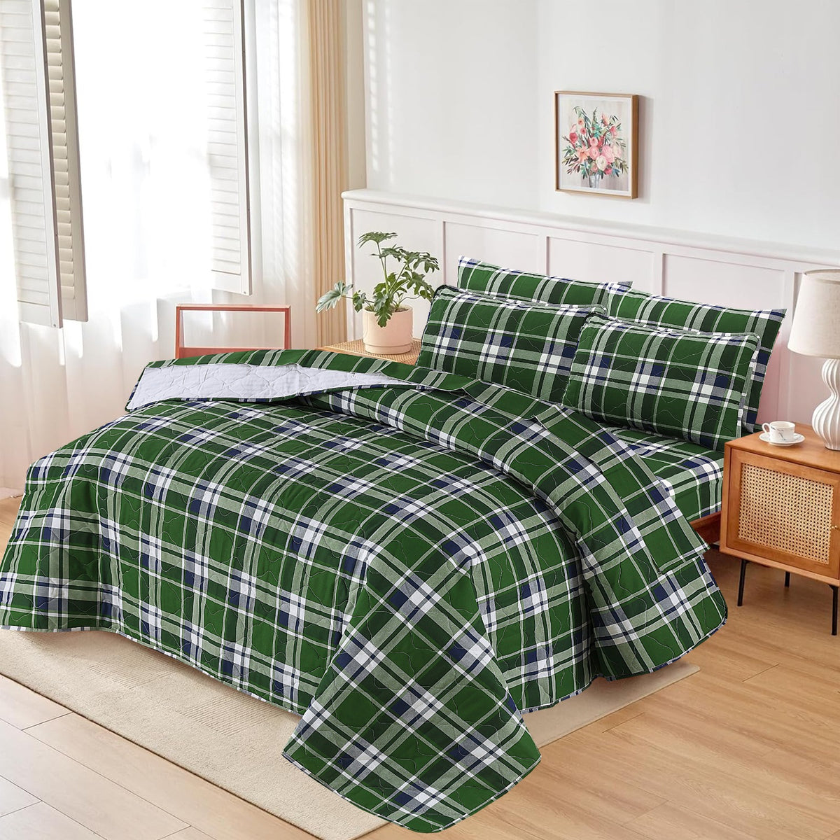 6 Pcs Comforter Set Nishat-1094 ( Light Filling)