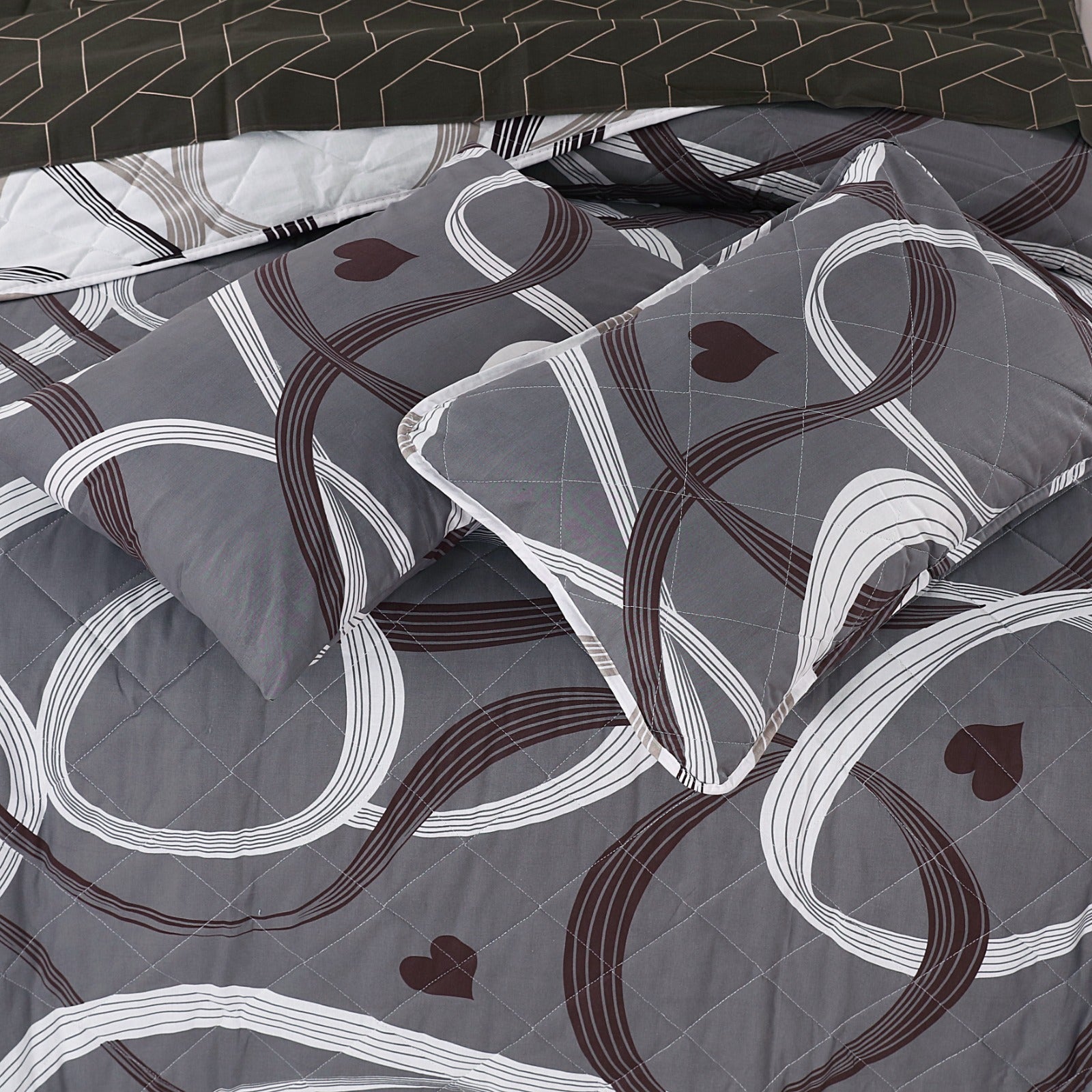 LUVOZA 6 Pcs Comforter Set Nishat-2099 ( Light Filling)