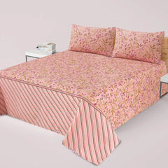 DZ-1040 PREMIUM COTTON KING BEDSHEET 3 PCS