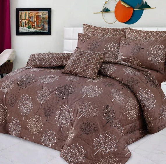 7 Pcs Comforter Set DZ-92 ( light weight filling )
