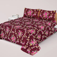 DZ-1042 PREMIUM COTTON KING BEDSHEET 3 PCS