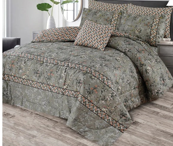 7 Pcs Comforter Set DZ-56 ( light weight filling )