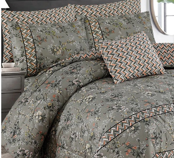 7 Pcs Comforter Set DZ-56 ( light weight filling )