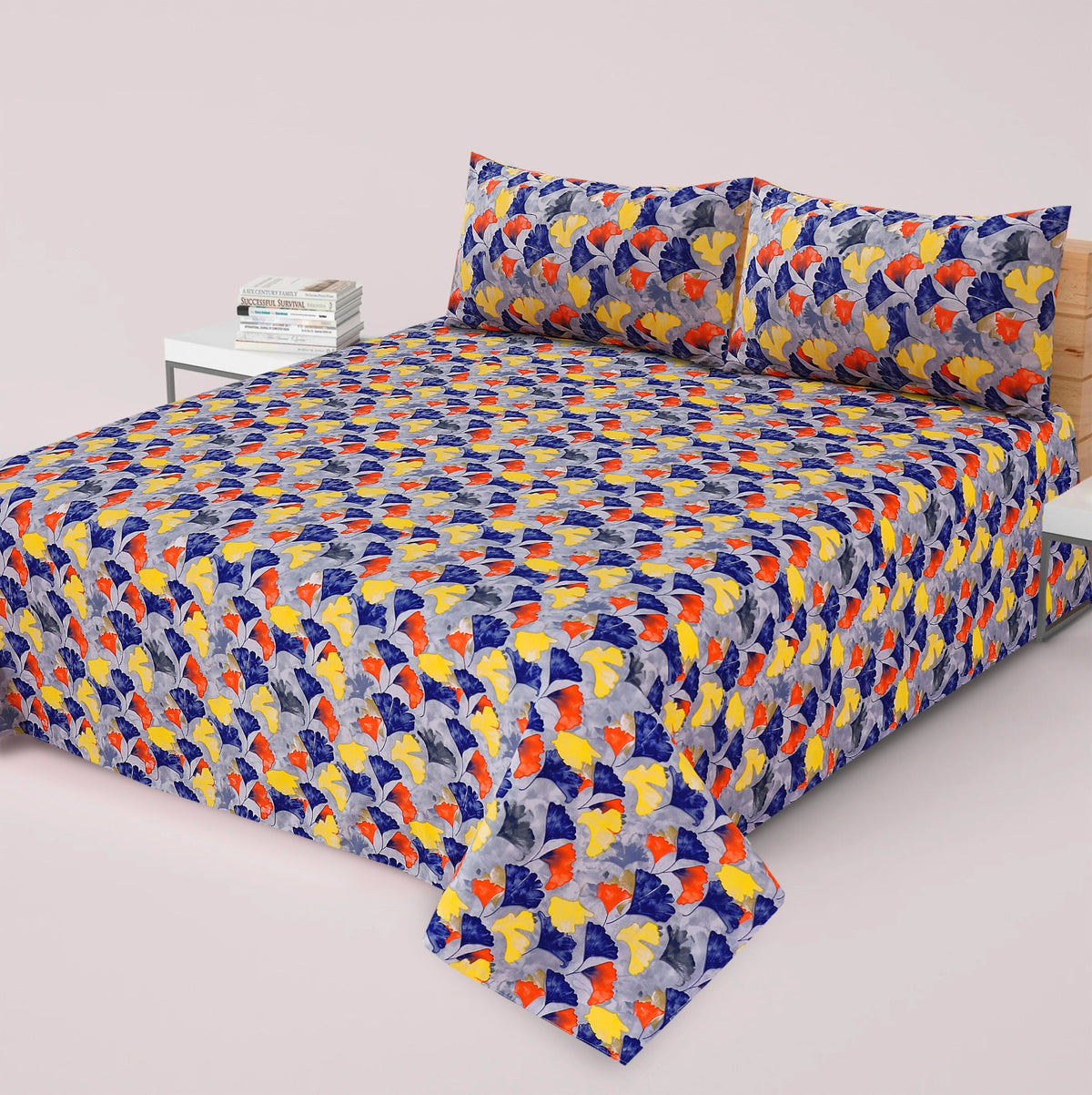 LEMRA PREMIUM PURE COTTON KING BEDSHEET 3 PCS