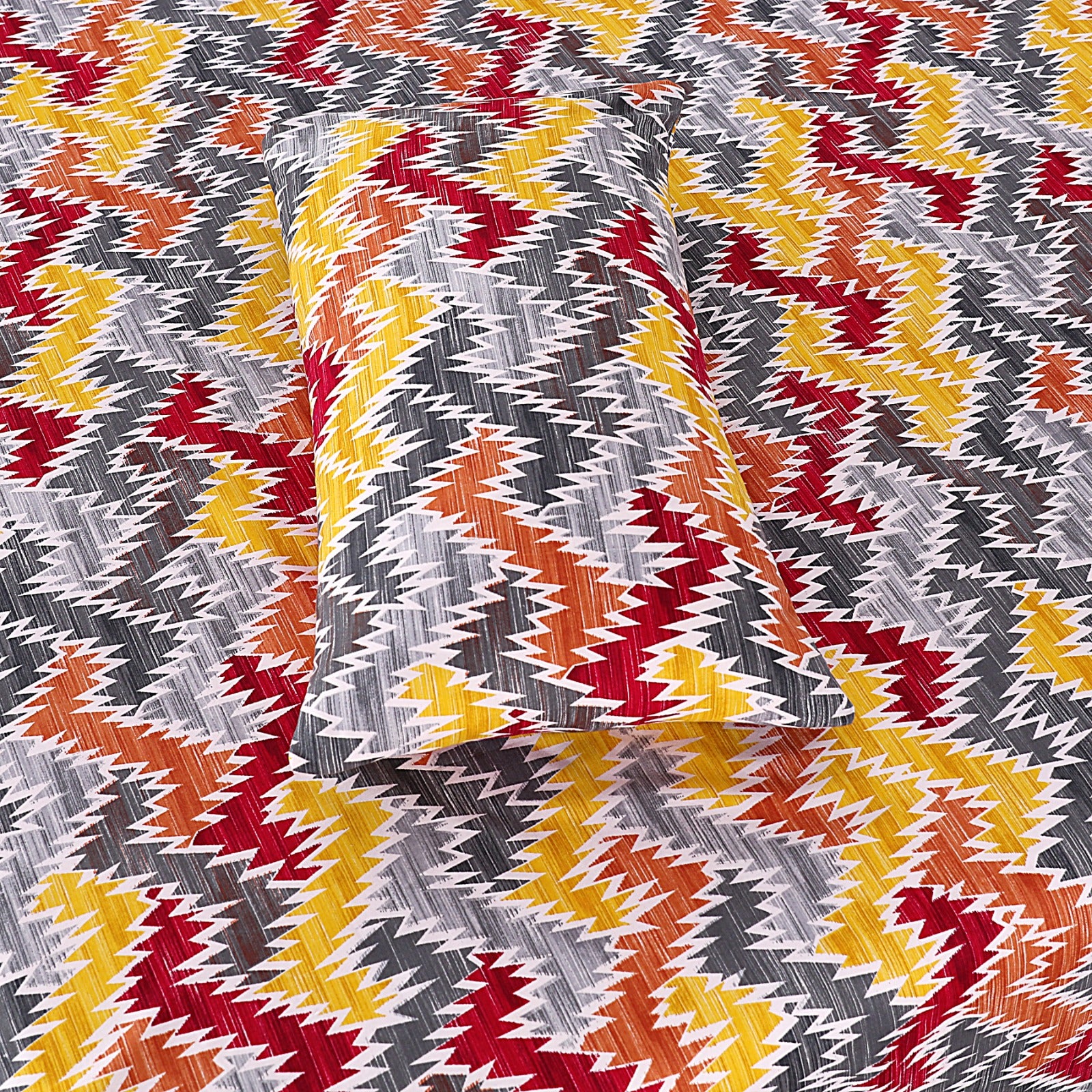 PURE SATIN PREMIUM COTTON KING BEDSHEET 3 PCS