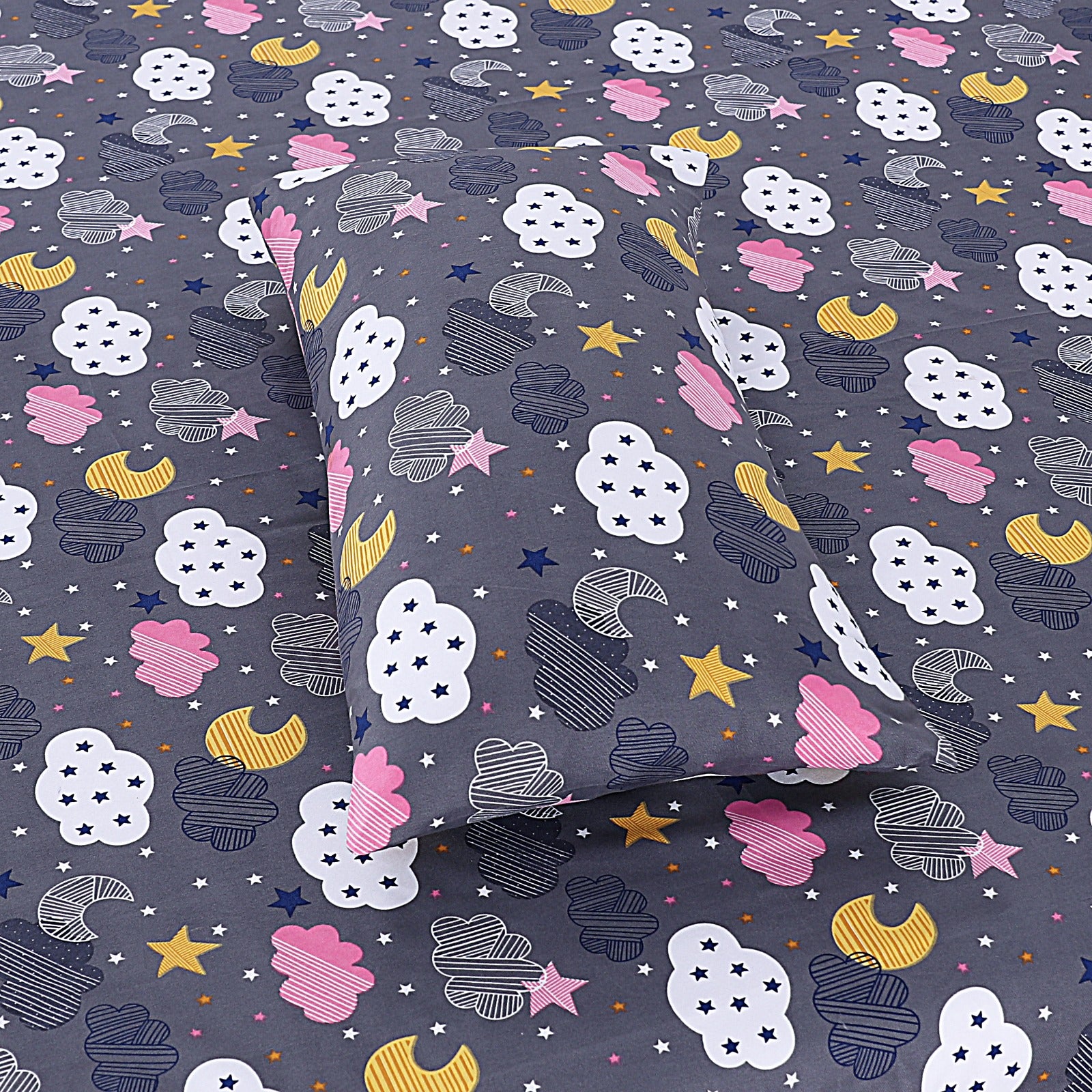 DZ-1025 PREMIUM COTTON KING BEDSHEET 3 PCS