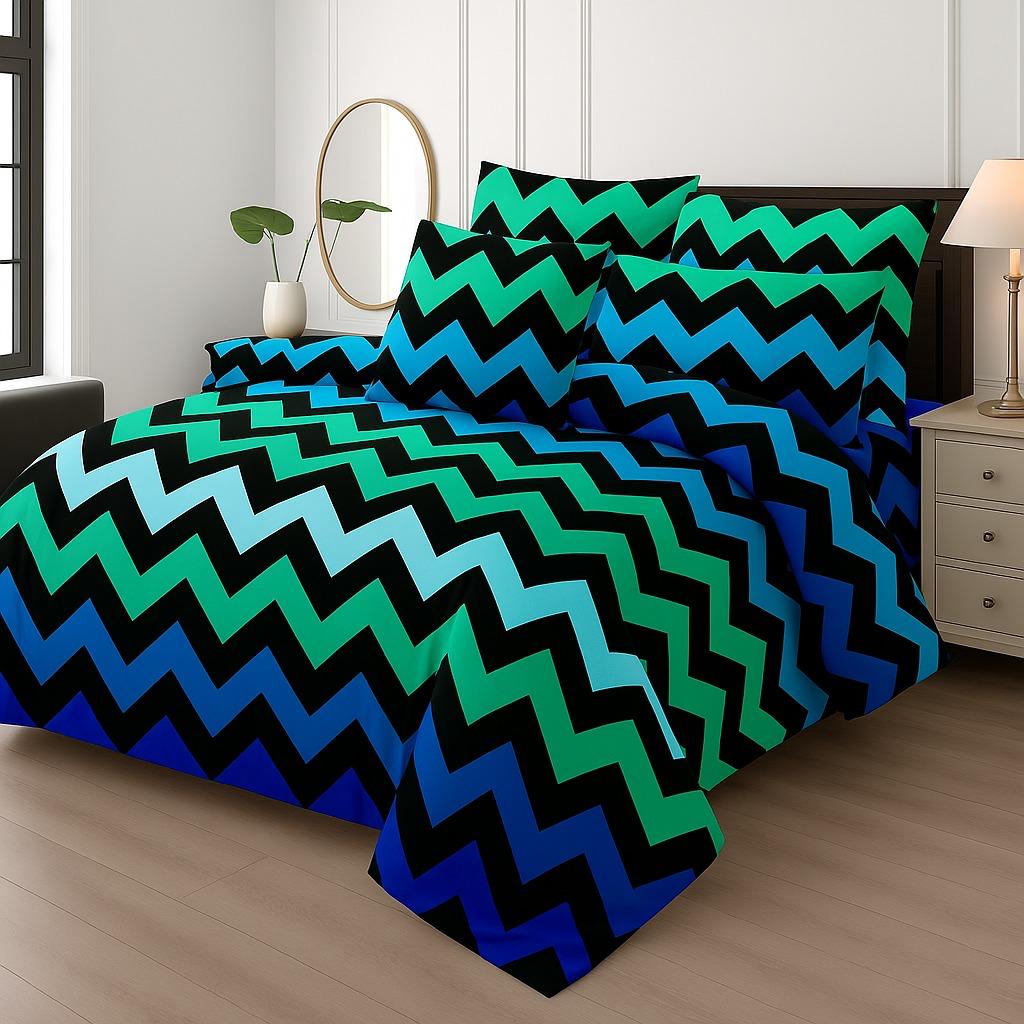 7 Pcs Comforter Set DZ-97 ( light weight filling )