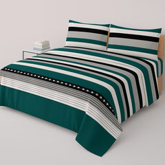DZ-1036 PREMIUM COTTON KING BEDSHEET 3 PCS