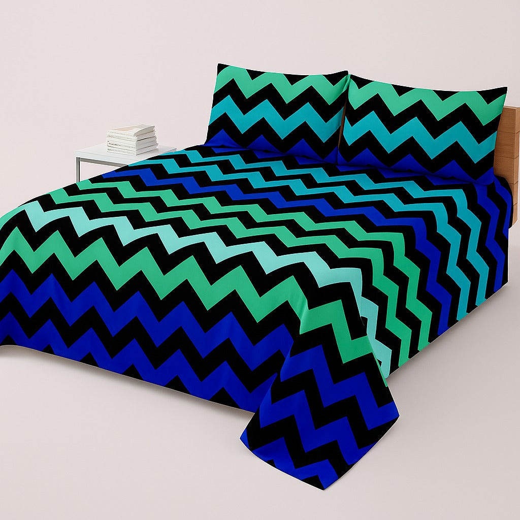 DZ-1034 PREMIUM COTTON KING BEDSHEET 3 PCS