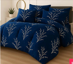 Double Bed 6 pc Winter Razai Set (Heavy Filling) DZ-01