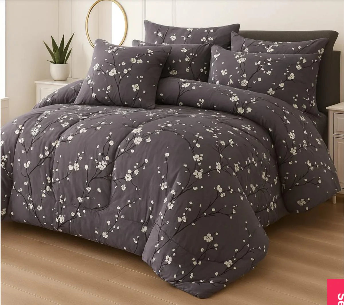 Double Bed 6 pc Winter Razai Set (Heavy Filling) DZ-16