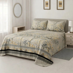 PRINTED PURE COTTON BEDSHEET ASH-5107