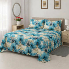 PRINTED PURE COTTON BEDSHEET ASH-4085