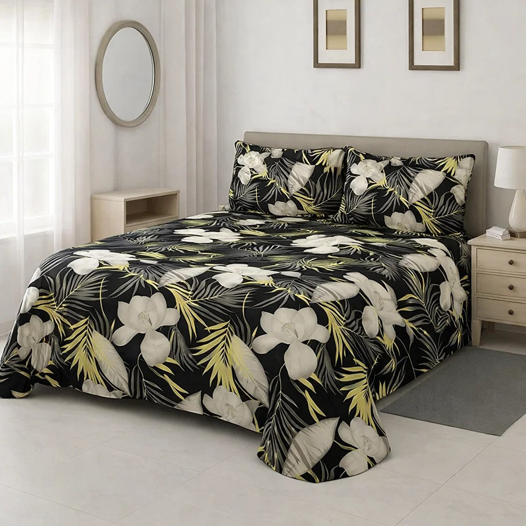 PRINTED PURE COTTON BEDSHEET ASH-4088