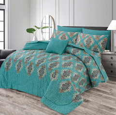 7 Pcs Comforter Set DZ-75 ( light weight filling )