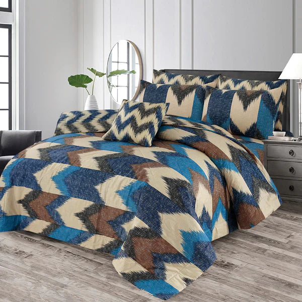 7 Pcs Comforter Set DZ-64 ( light weight filling )