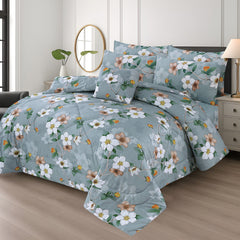 Double Bed 6 pc Winter Razai Set (Heavy Filling) DZ-06