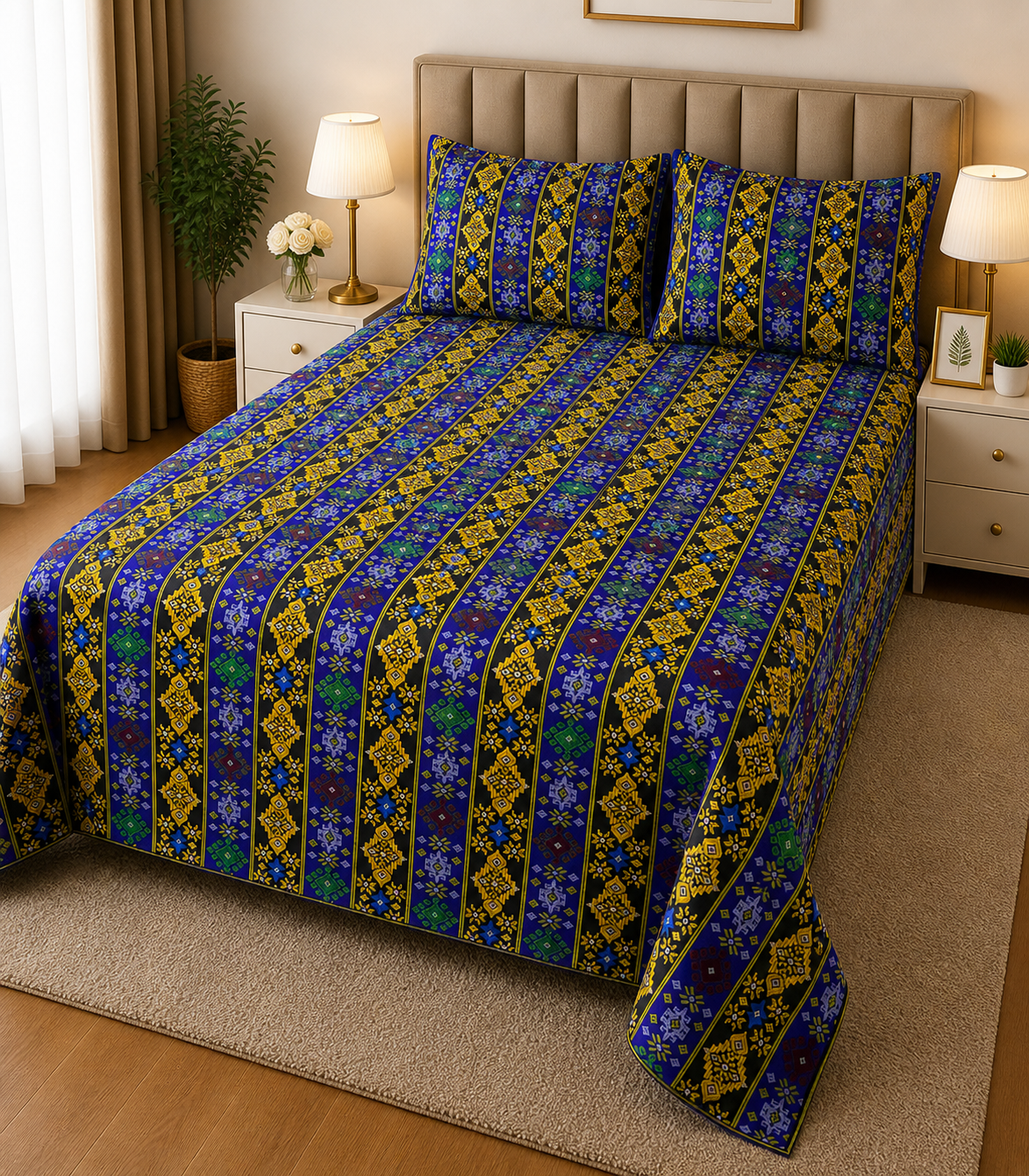SIGMA PREMIUM  COTTON KING BEDSHEET 3 PCS